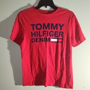 Tommy Hilfiger Red Men's Shirt Small